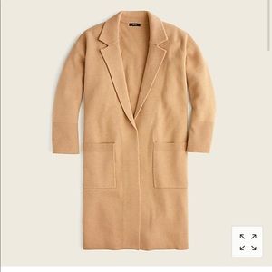 J Crew Ella Open Front long sweater-blazer